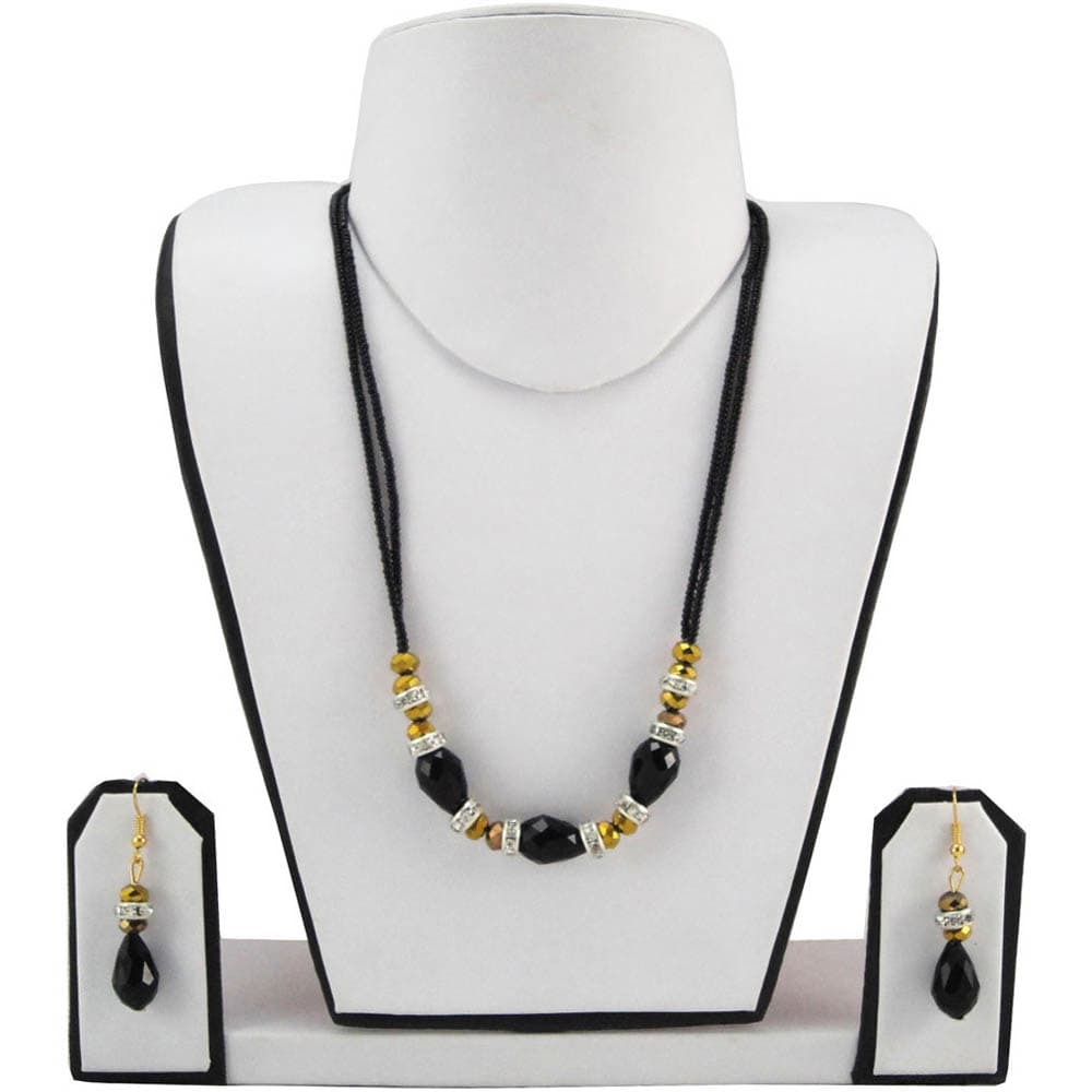 Black Jeko Moti Necklace