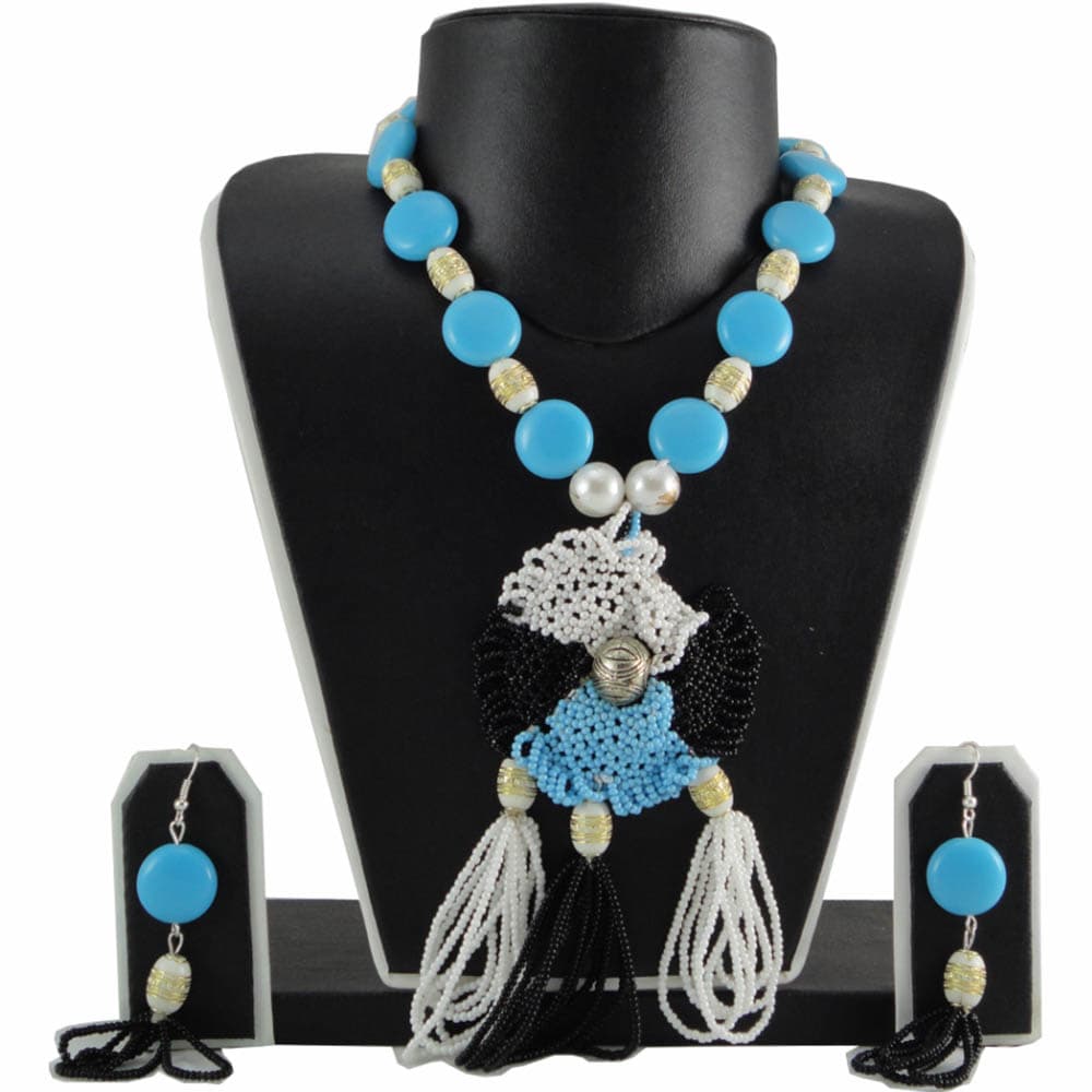 Multi Color Jeko Moti Necklace