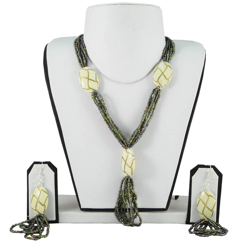 Multi Color Jeko Moti Set with Designer Beads