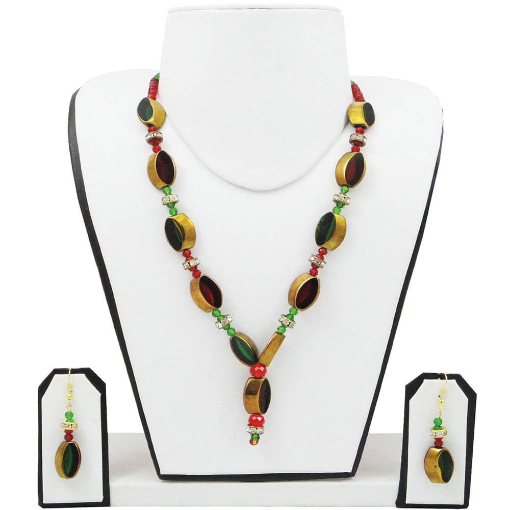 Brown Beads Designer Necklace