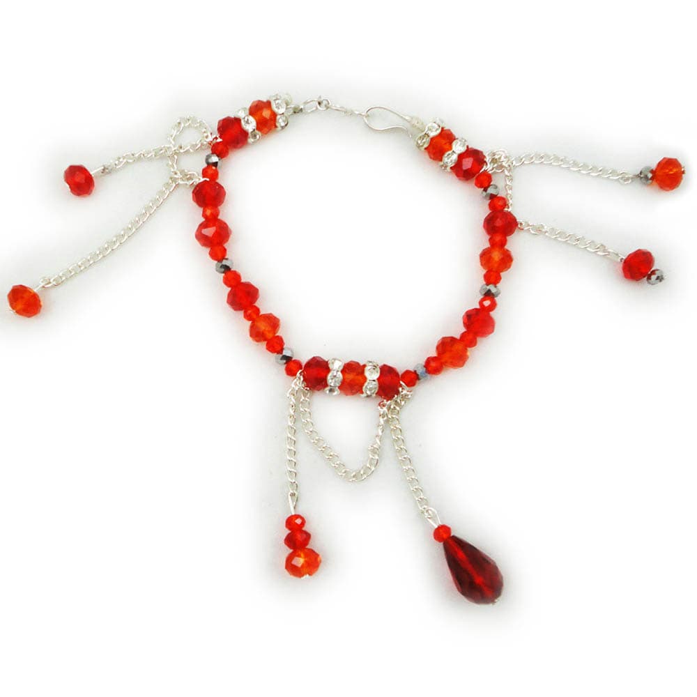 Red Crystal Beads Bracelet