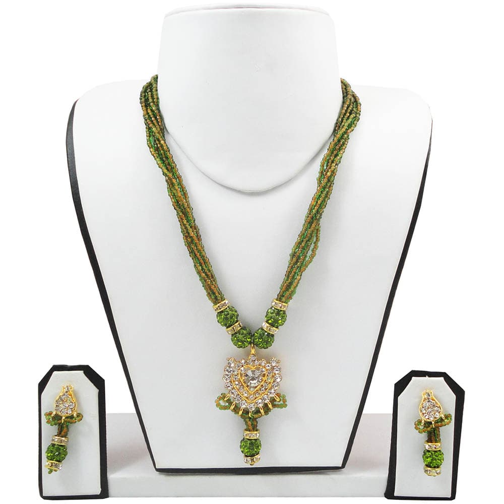 Pale Green Jeko Moti Necklace