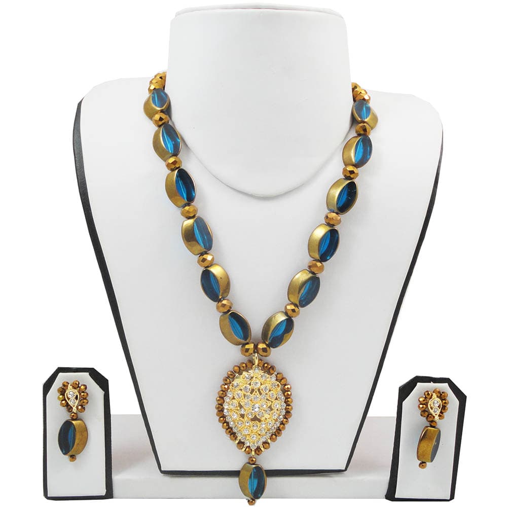 Brown Beads Designer Necklace