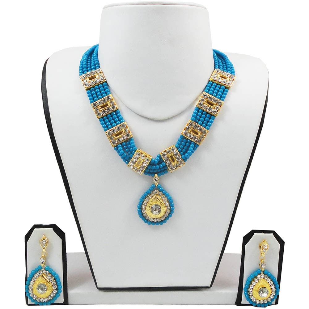 Blue Beads Traditional Necklace