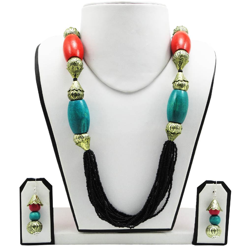 Wooden Beads Antique Necklace