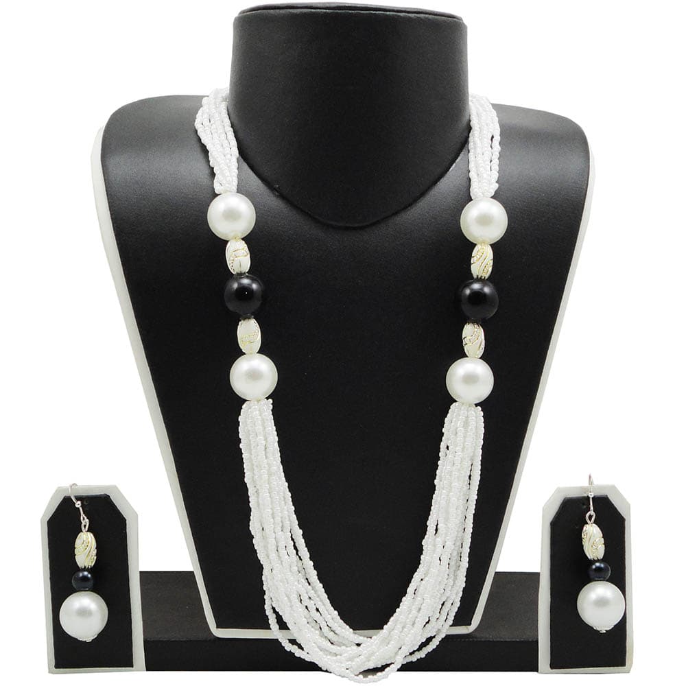 White Jeko Moti Necklace
