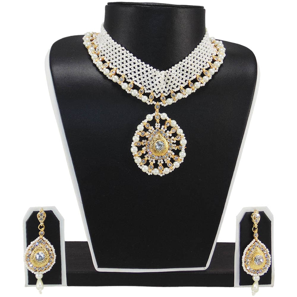 Cream Jeko Moti Necklace