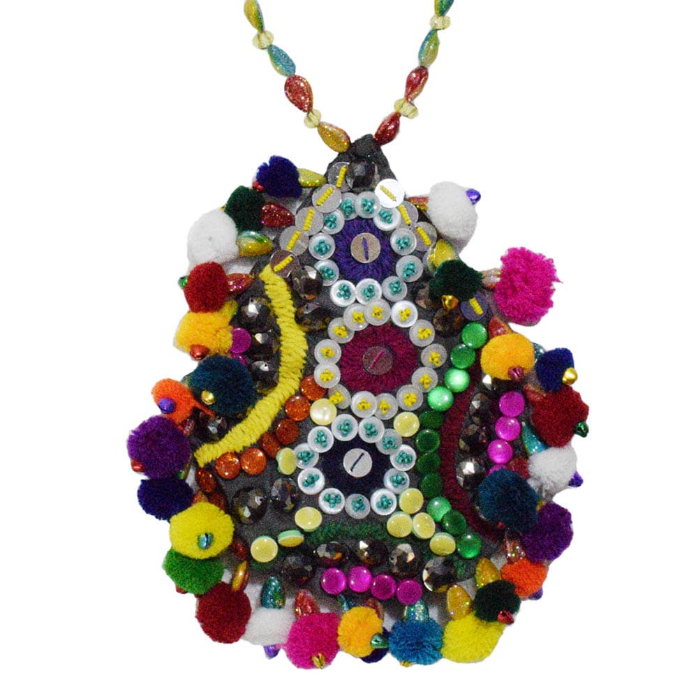 Handmade Woolen Neck Piece For Chaniya Choli