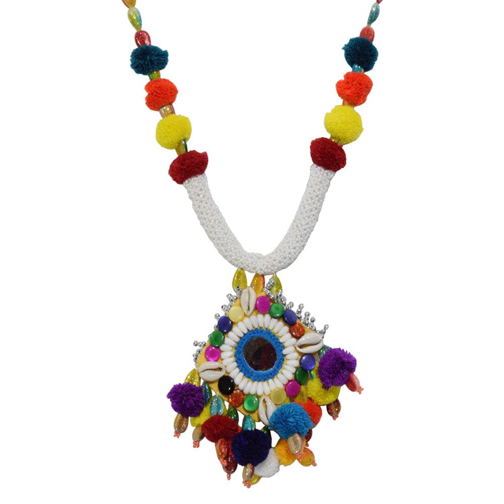 Woolen Necklace & Bracelet For Chaniya Choli