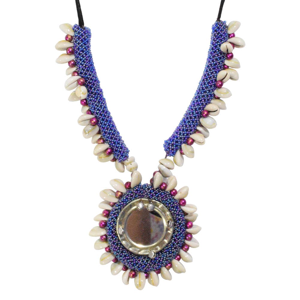 Seashell Jeko Moti Necklace for Chaniya Choli