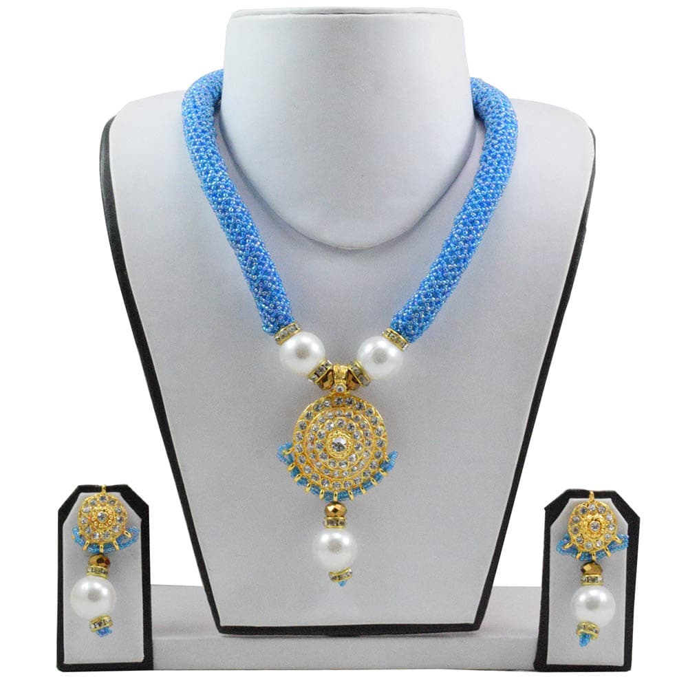 Skyblue Jeko Moti Choker Necklace