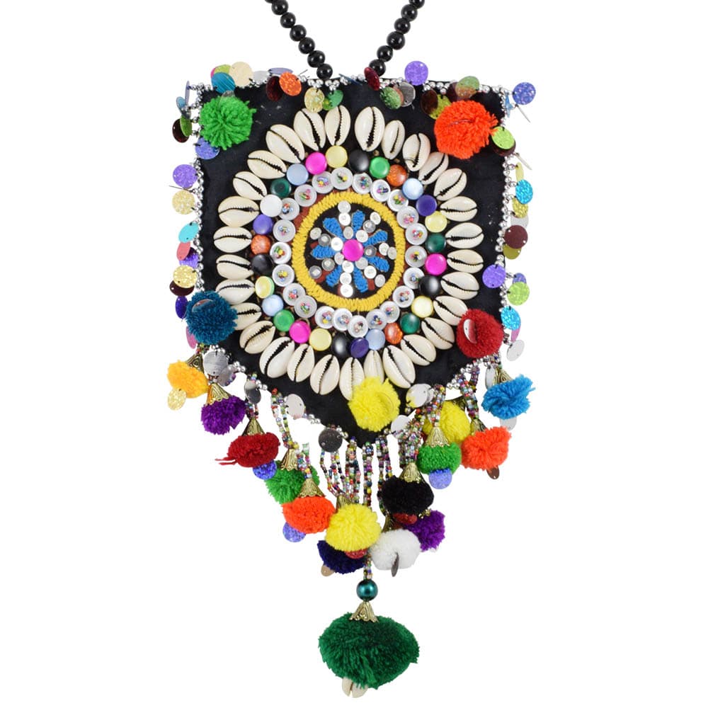 Jeko Moti Seashell Necklace for Chaniya Choli