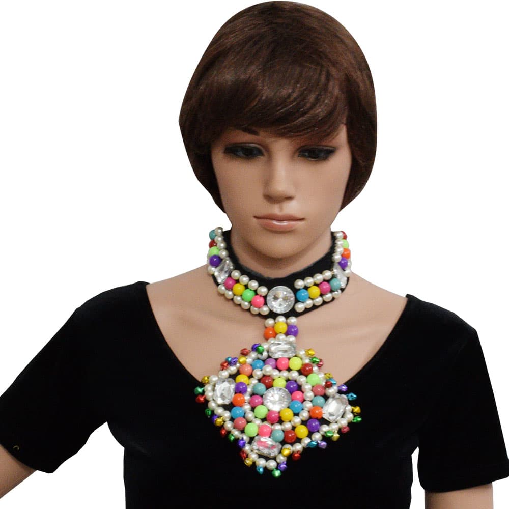 Multi Color Designer Beads Necklace for Navratri