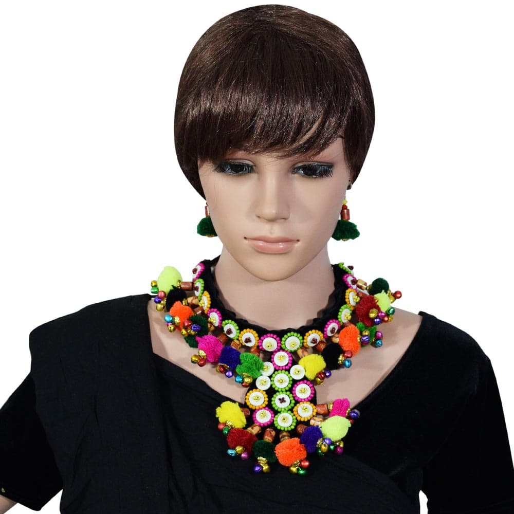 Button Beads Designer Necklace for Chaniya Cholid