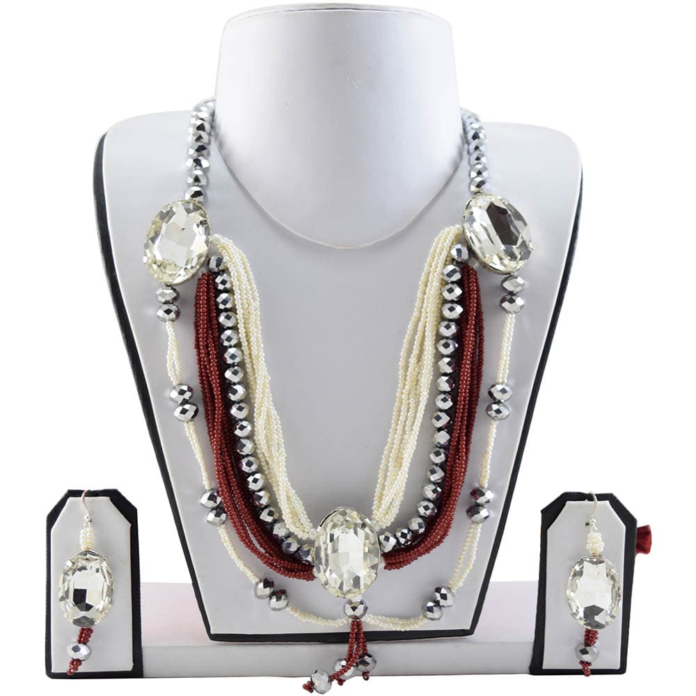 Designer Beads Rhinestone Necklace