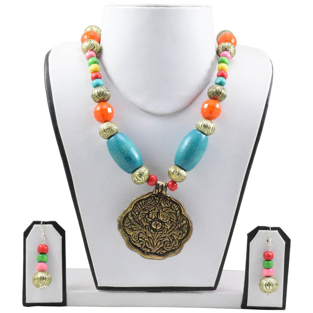 Wooden Beads Antique Necklace