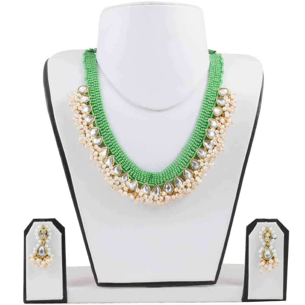 Green Jeko Moti Handmade Necklace