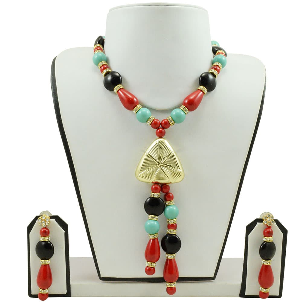 Multi Color Beads Necklace