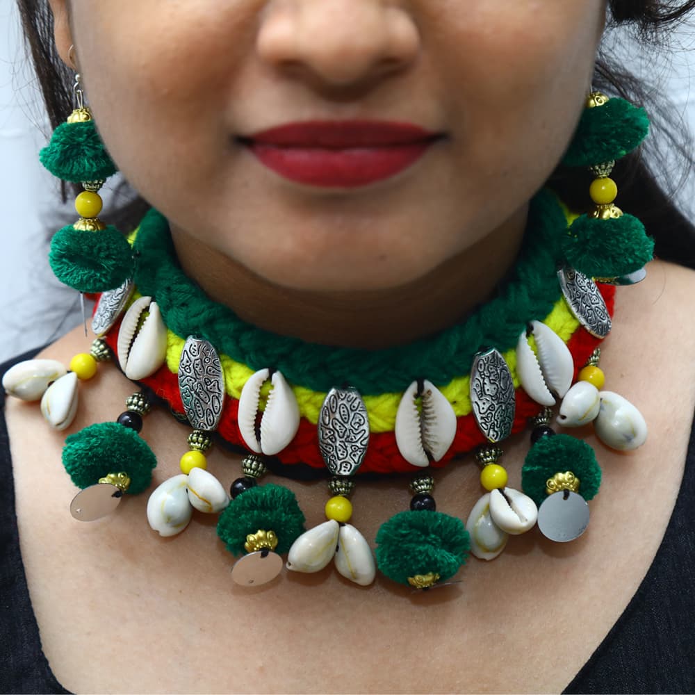 Seashell Designer Necklace for Ethnic wear