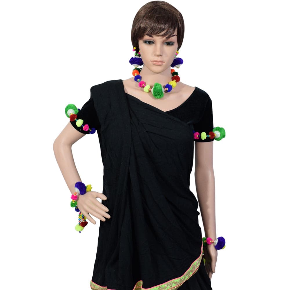 Pom Pom Balls Designer Set for Chaniya Choli