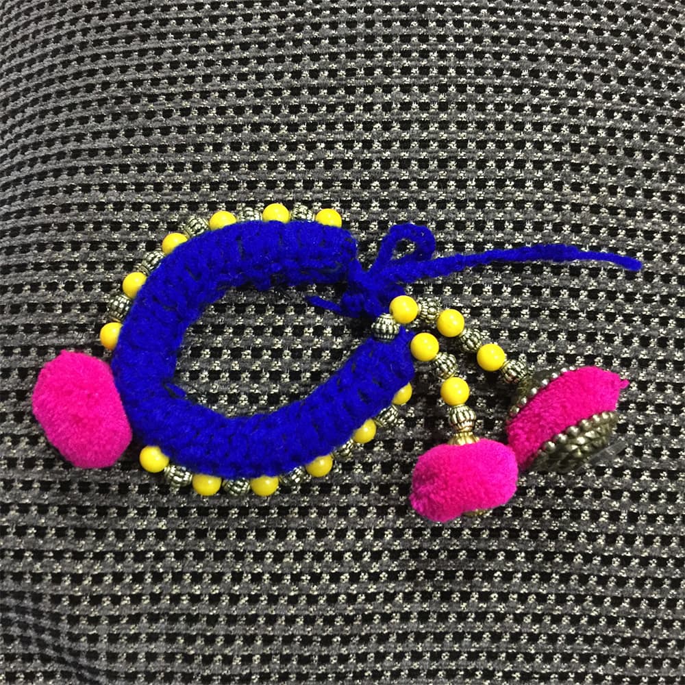 Designer Woolen Threads Bracelet