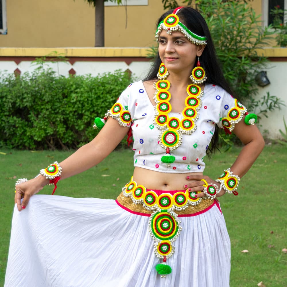 Woolen Threads Designer Full Set for Chaniya Choli