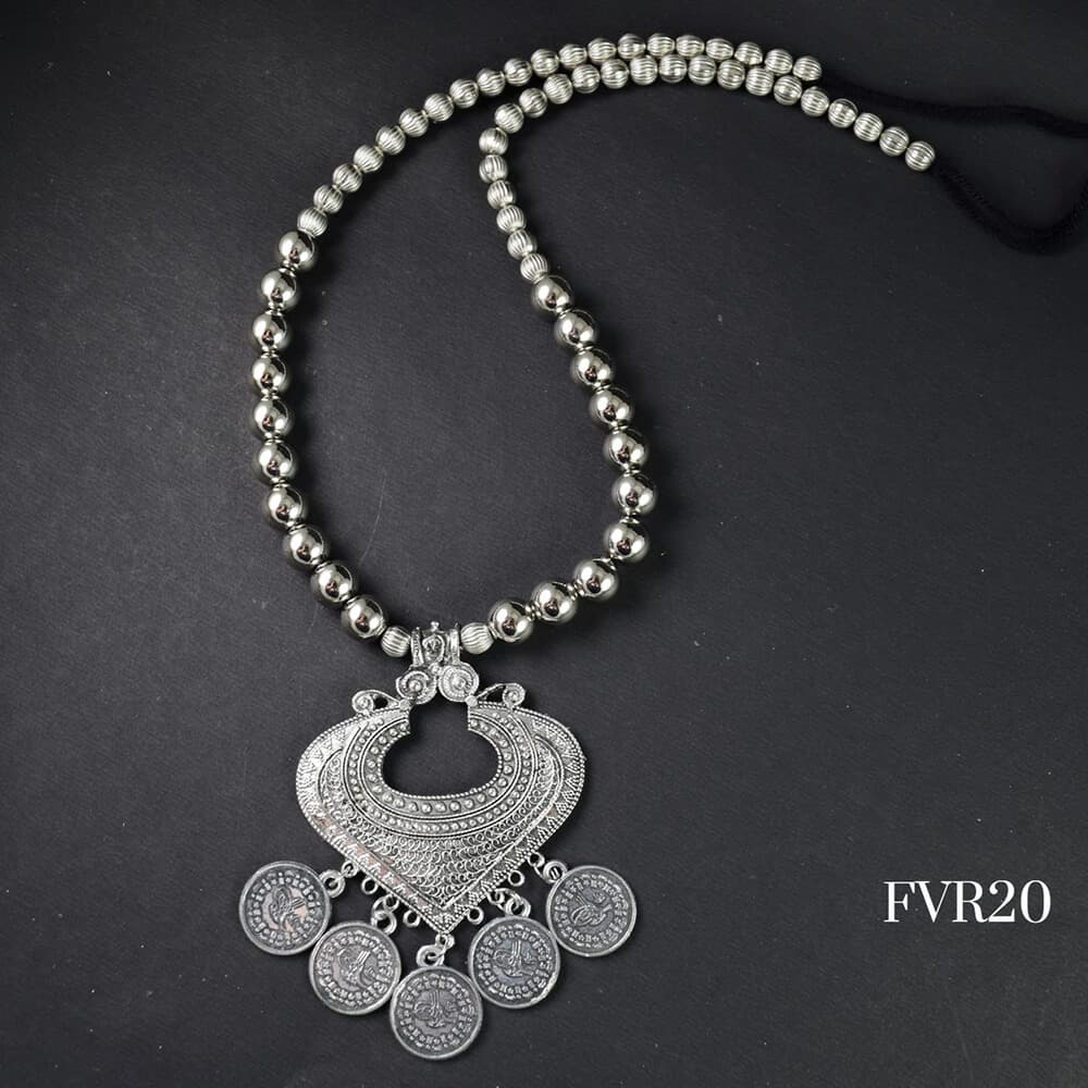 Silver Oxidised Necklace