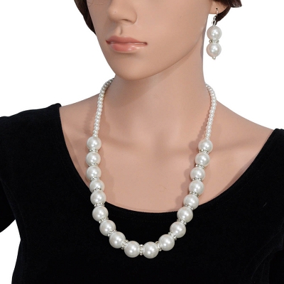 Cream Large Pearl set with Diamond Rings