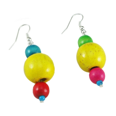 Colorful Wooden Beads Necklace