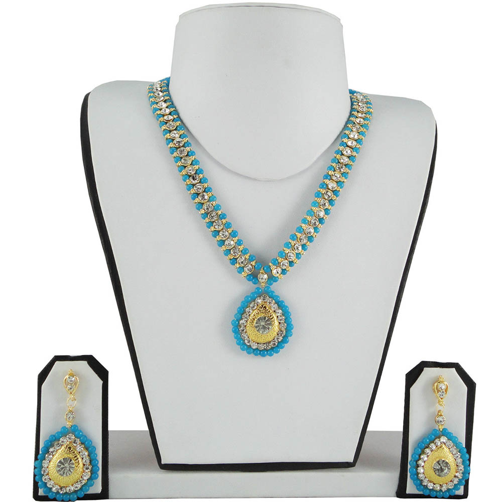 Sky Blue Traditional Necklace
