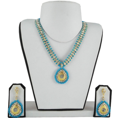 Sky Blue Traditional Necklace