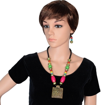 Wooden Beads Antique Necklace