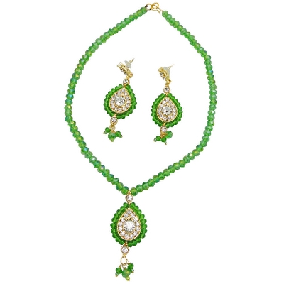 Green Crystal Beads Necklace