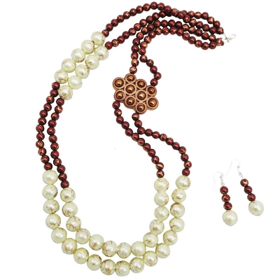 Cream Pearls Designer Necklace