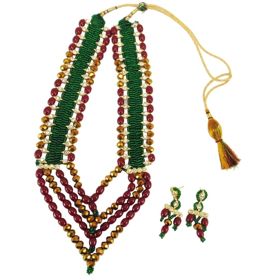 Green &amp; Marron beads Necklace
