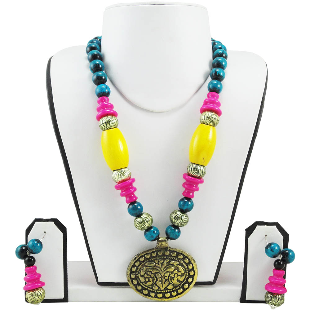 Wooden Beads Antique Necklace