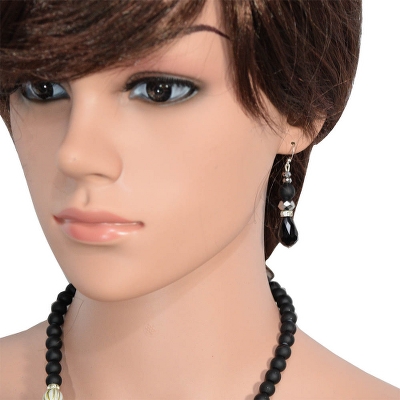 Black Beads Designer Necklace