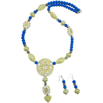Blue Beads Designer Necklace