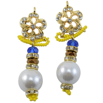 Yellow Jeko Moti handmade Necklace