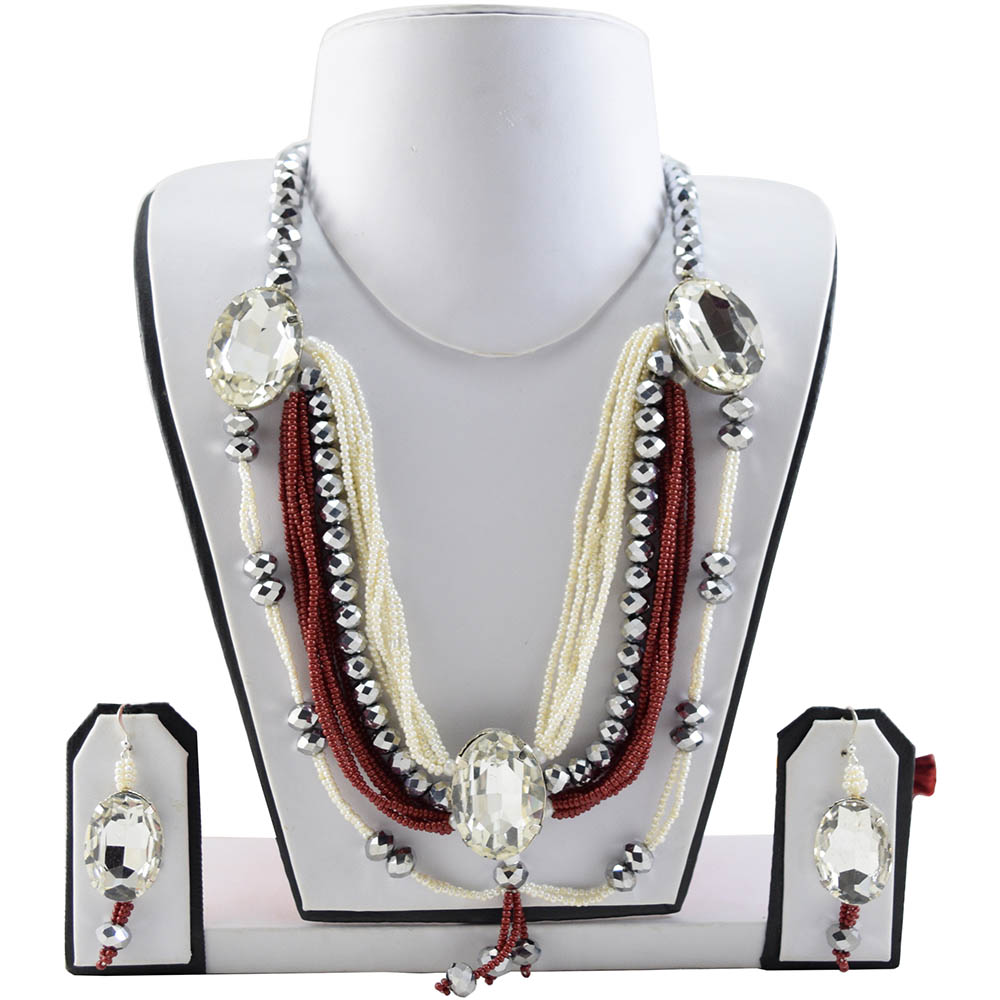 Designer Beads Rhinestone Necklace