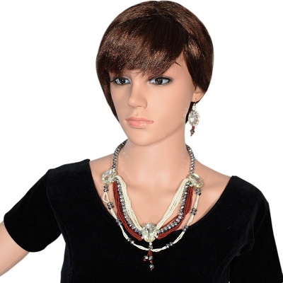 Designer Beads Rhinestone Necklace