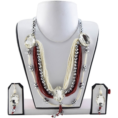 Designer Beads Rhinestone Necklace