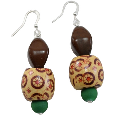 Multi Color Wooden Beads Antique Pendant Designer Necklace