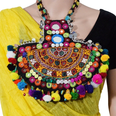 Kutchi Bharat Necklace For Chaniya Choli