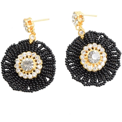 Black Jeko Moti Designer Necklace