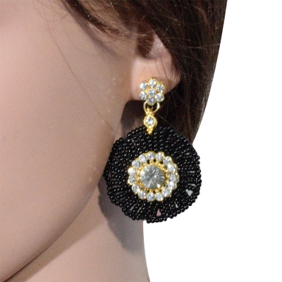 Black Jeko Moti Designer Necklace