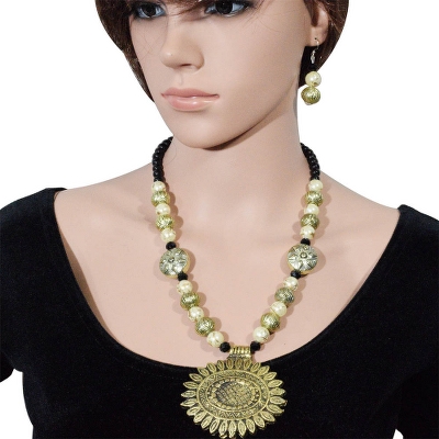 Designer Beads Antique Necklace