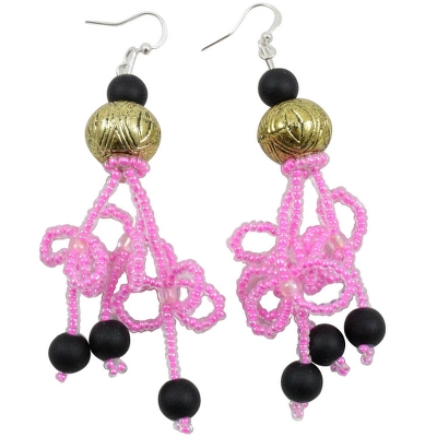 Pink Beads Designer Necklace