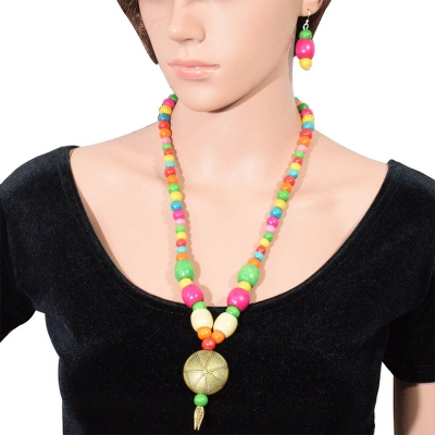 Wooden Beads Designer Necklace