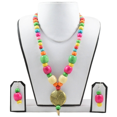 Wooden Beads Designer Necklace